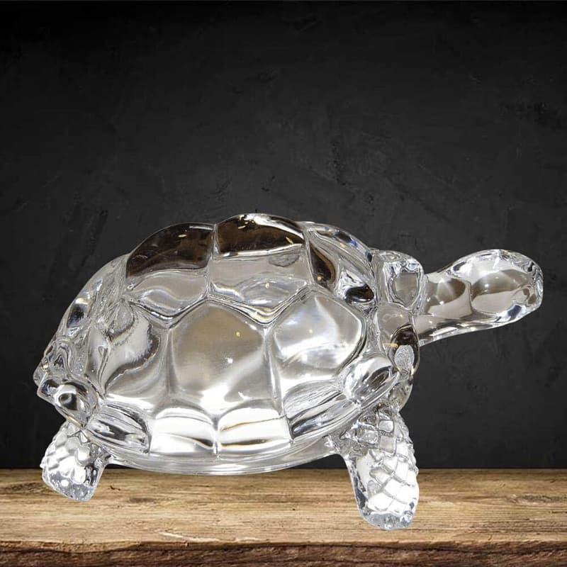 Clear Crystal Turtle for Peace & Prosperity - Fengshui Decor