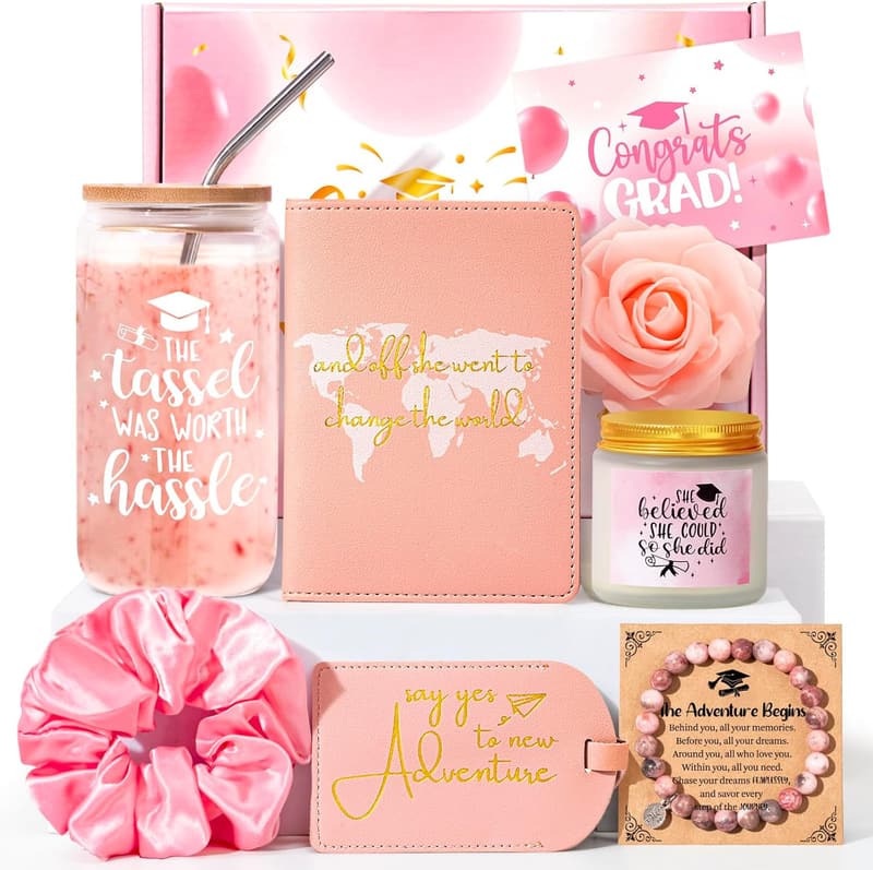 Class of 2025 Graduation Gift Set for Her - 8pcs Unique Collection