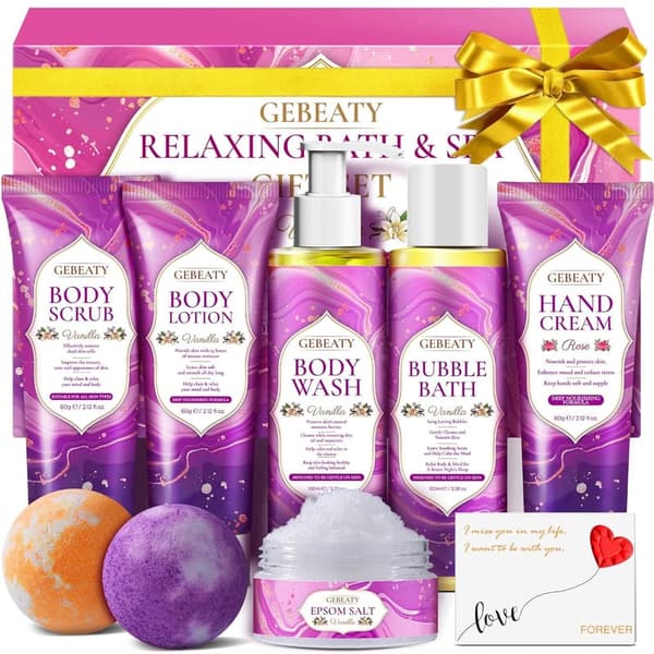 Relaxation Spa Gift Set for Women - Vanilla Bath Care Package