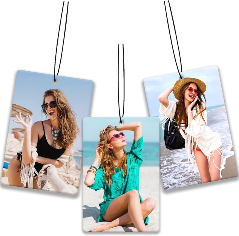 Personalized Double-Sided Car Air Freshener - Custom Photo