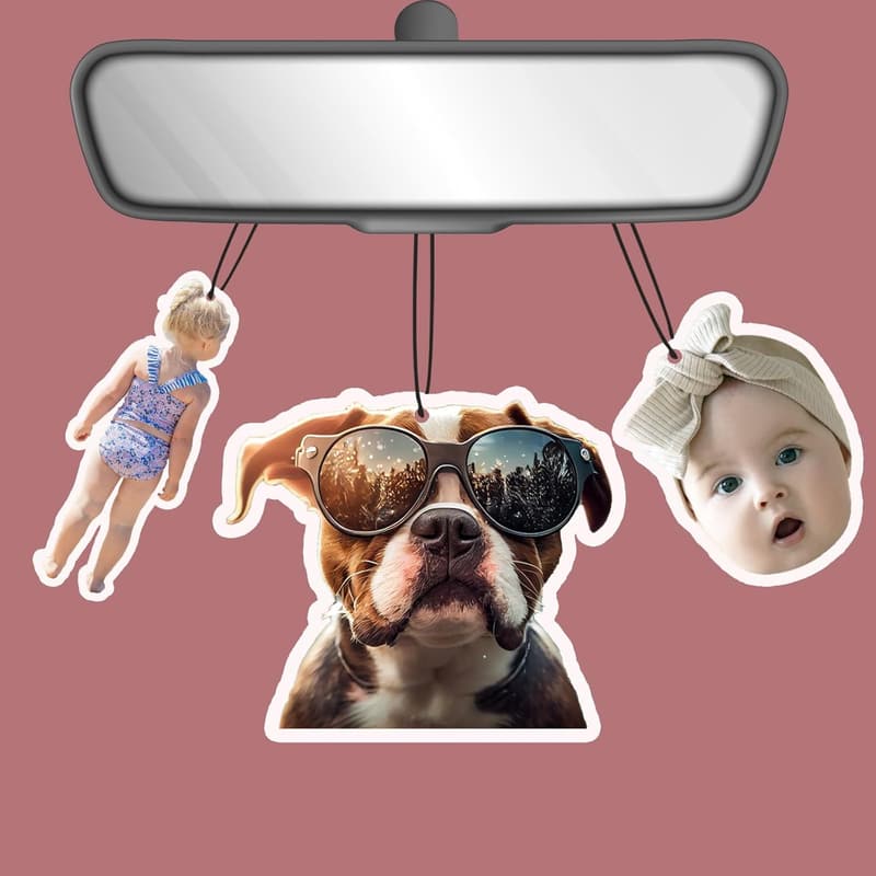 Personalized Car Air Freshener - Custom Photo & Scents