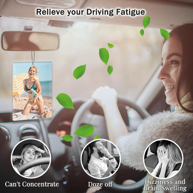 Personalized Car Air Freshener - Custom Photo & Scents