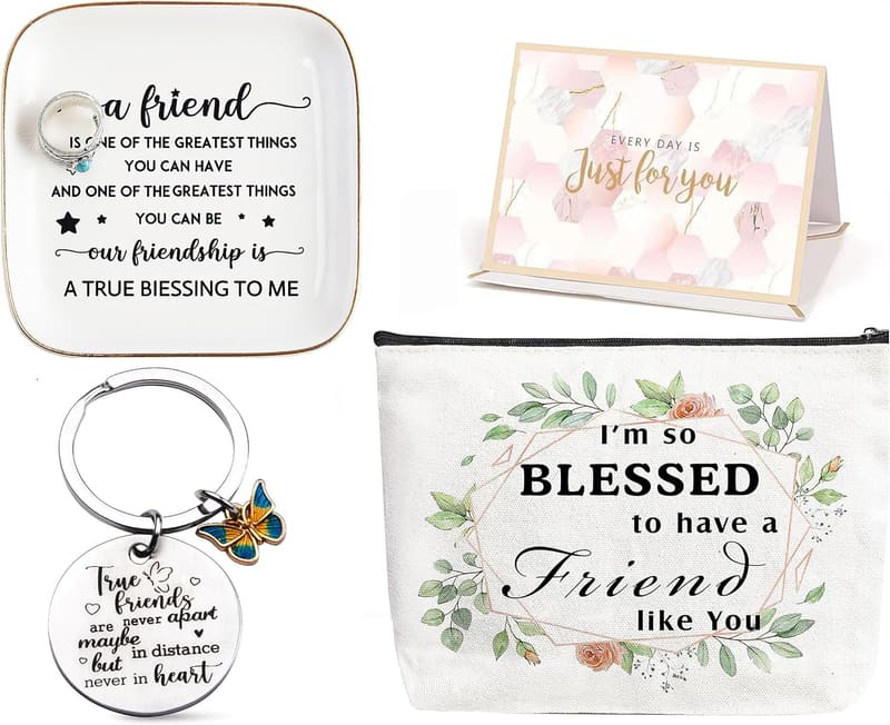 Friendship Jewelry Dish Set for Women - Perfect Birthday Gift