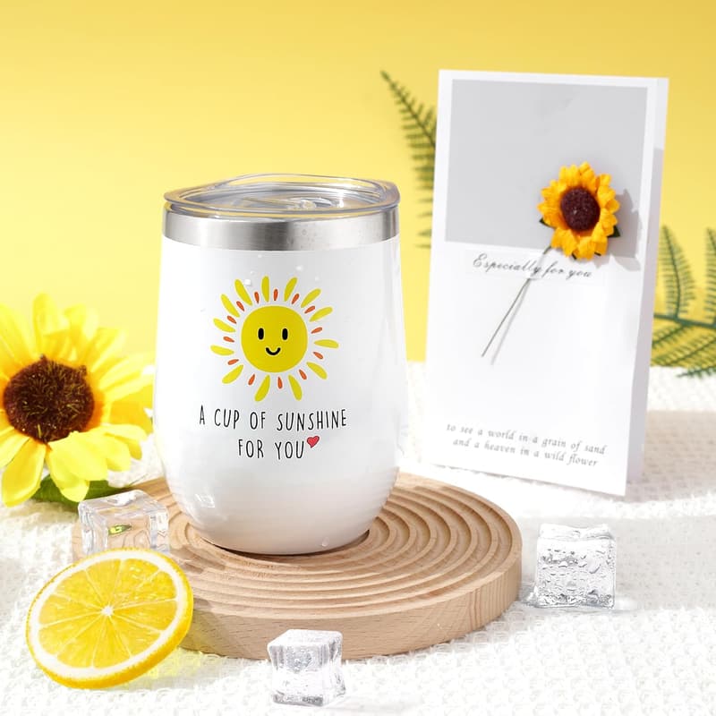Get Well Gift Set for Women – Sunflower Tumbler, Blanket & More