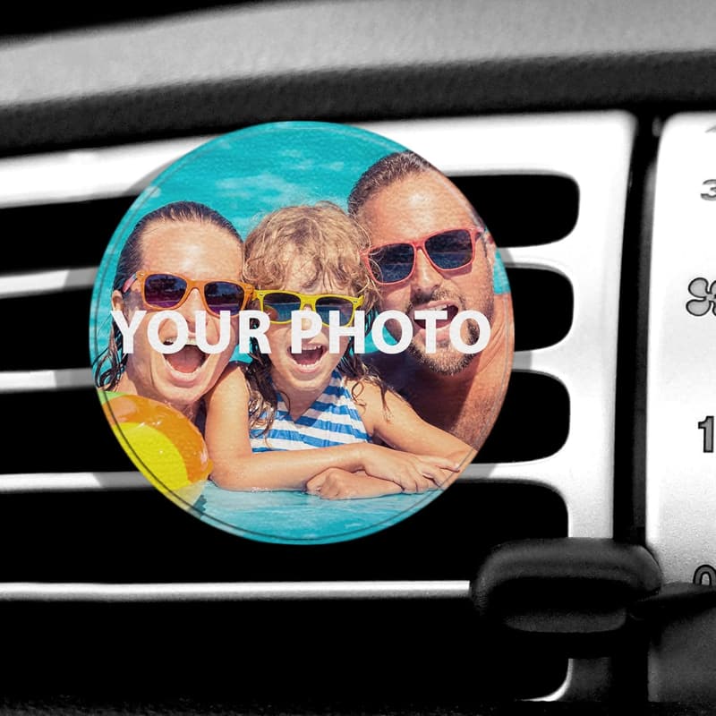 Personalized Photo Car Air Freshener Vent Clip