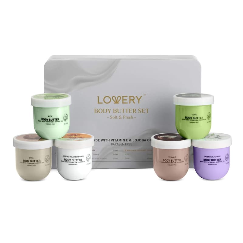 Spa Gift Set - 36oz Whipped Shea Butter Lotion for Women & Men