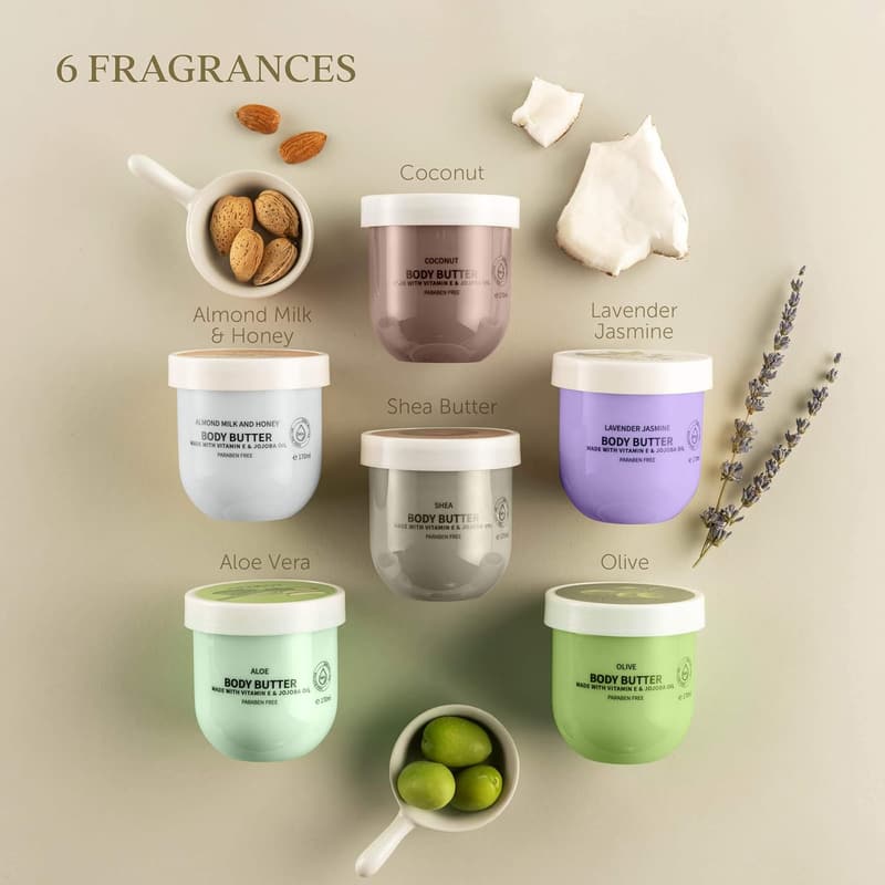 Spa Gift Set - 36oz Whipped Shea Butter Lotion for Women & Men
