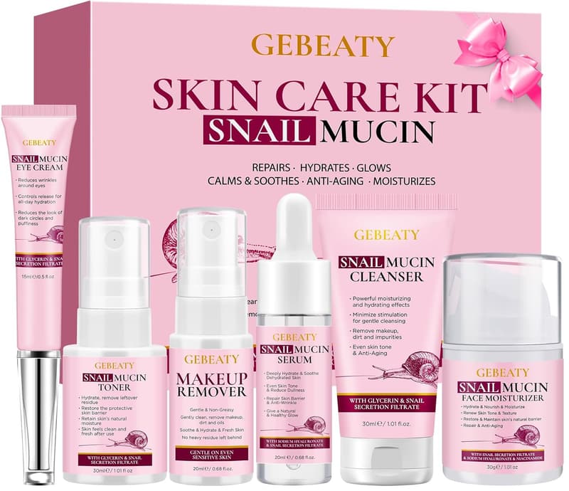 Anti-Aging Snail Mucin Skincare Set for Women