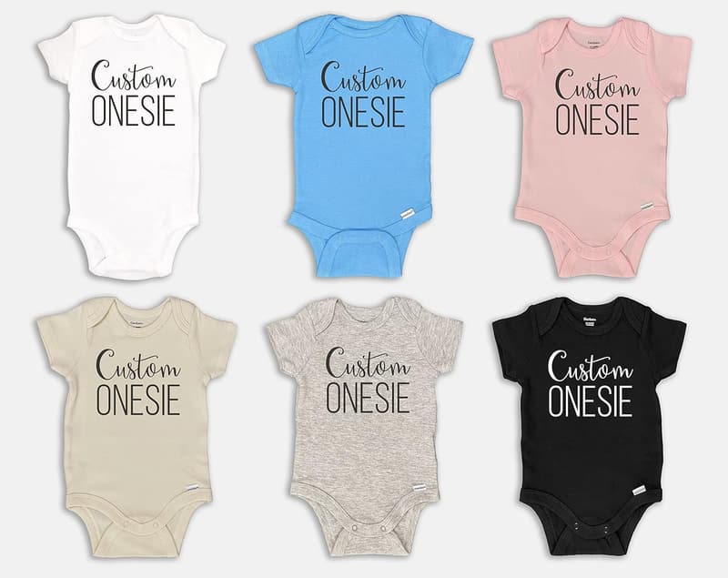 Personalized Baby Onesie Bodysuit for Newborns