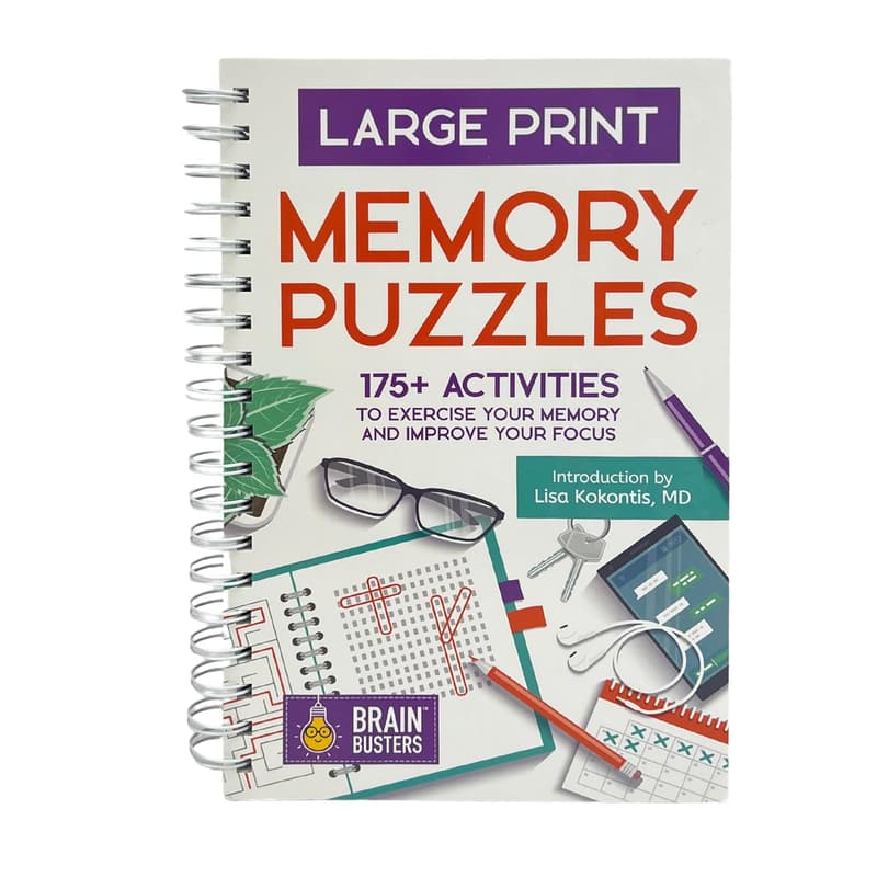 Memory Puzzles for Adults: 175+ Easy-Read Activities
