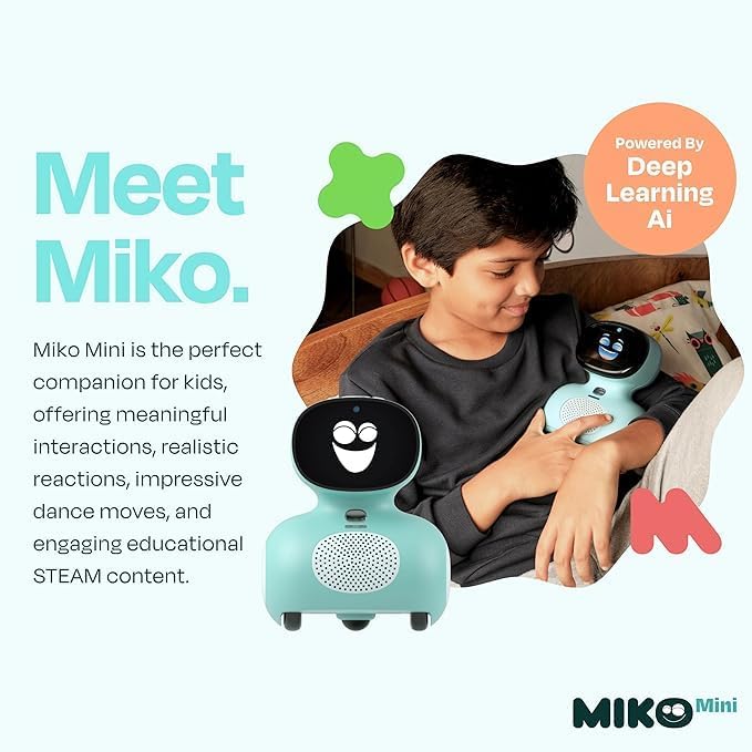Miko Mini AI Robot: 30 Days Free, STEAM Learning for Kids 5+