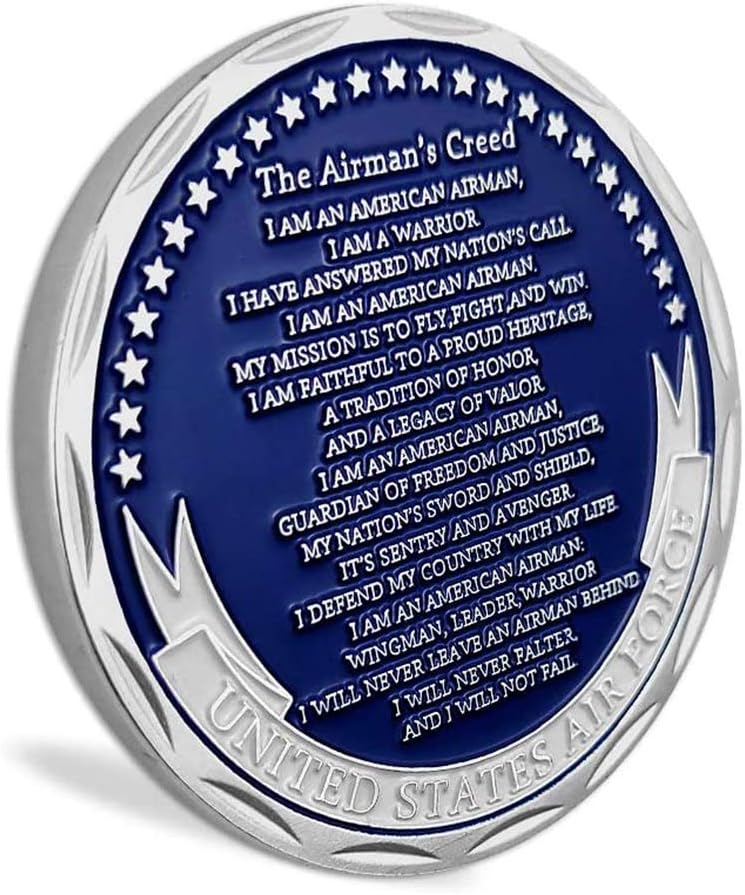 Airman's Creed Military Challenge Coin - Veteran Gift