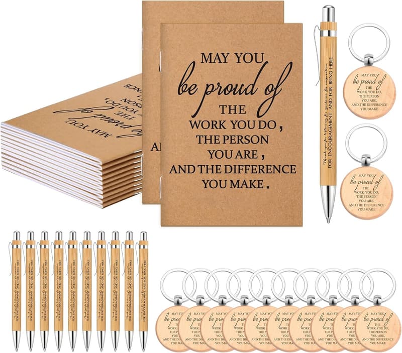 Graduation Thank You Gift Set: 30 Motivational Notebooks & Pens