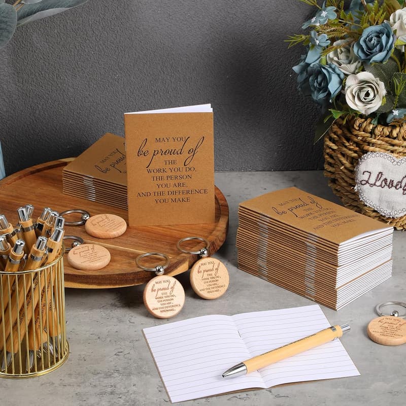 Graduation Thank You Gift Set: 30 Motivational Notebooks & Pens