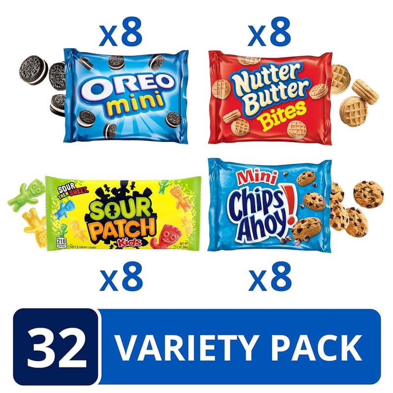 Cookies & Candy Variety Pack - 32 Snack Packs