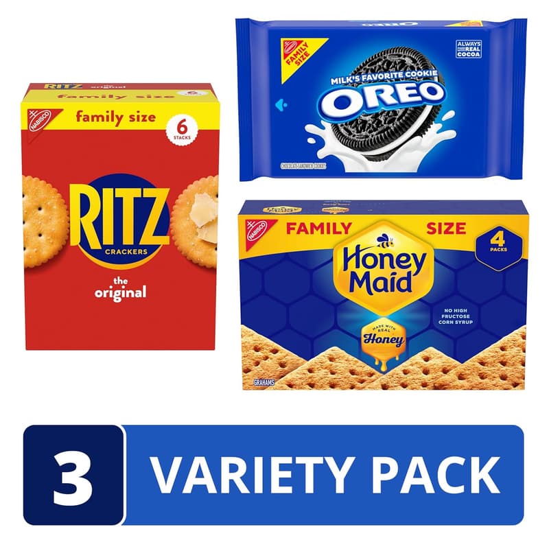 Family Size Variety Pack: OREO, RITZ & Honey Maid Crackers