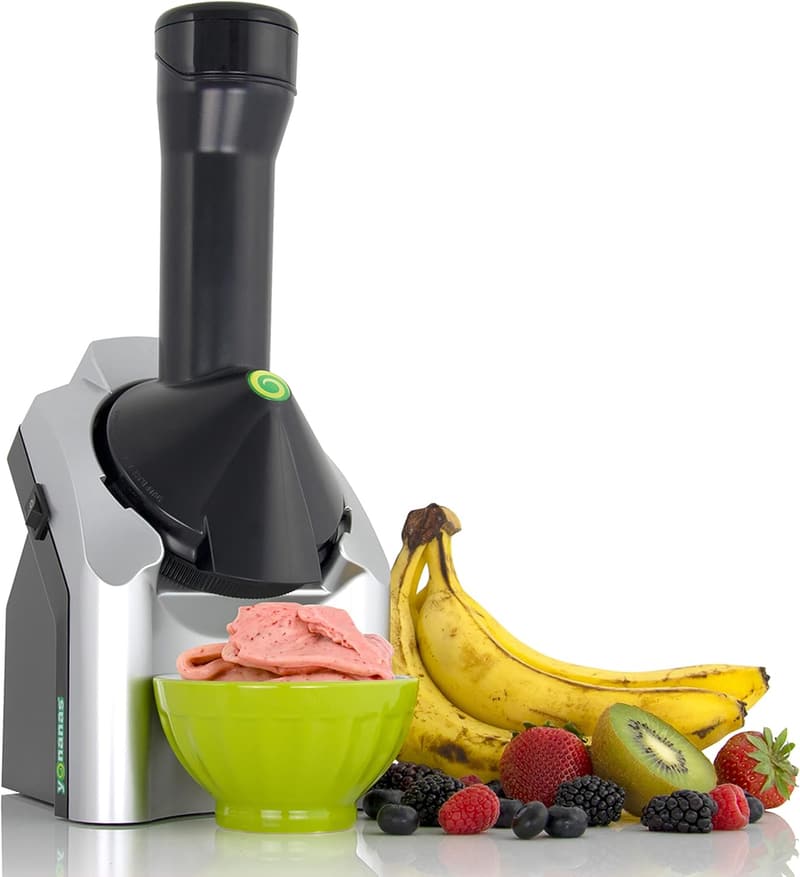 Vegan Frozen Fruit Soft Serve Maker with 36 Recipes - Silver
