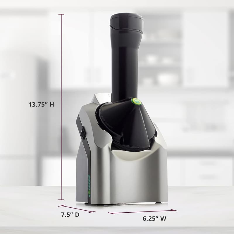 Vegan Frozen Fruit Soft Serve Maker with 36 Recipes - Silver