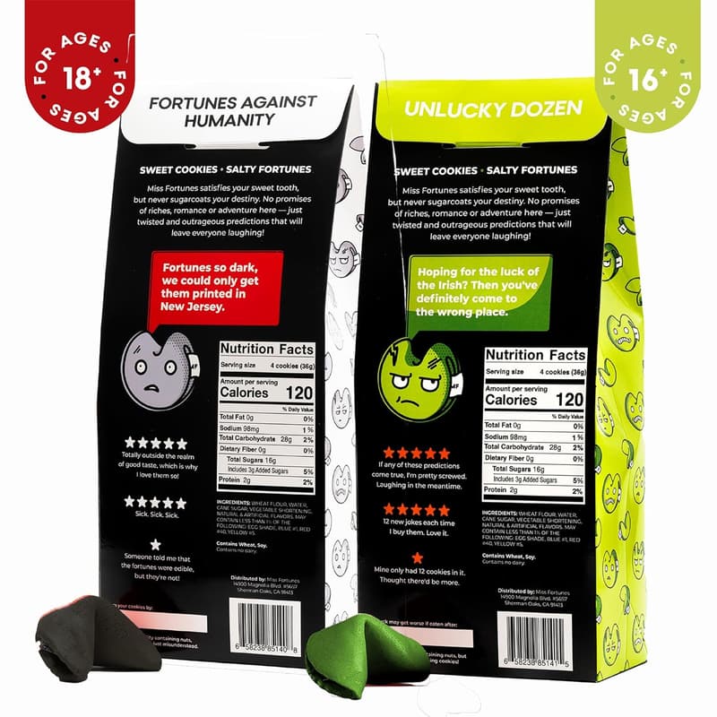 Funny Fortune Cookies Two-Pack - Fortunes Against Humanity & Unlucky Dozen