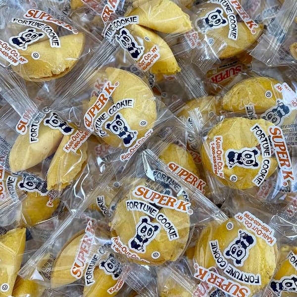 100 Wrapped Fortune Cookies with Fun Messages & Habanerofire Chopsticks