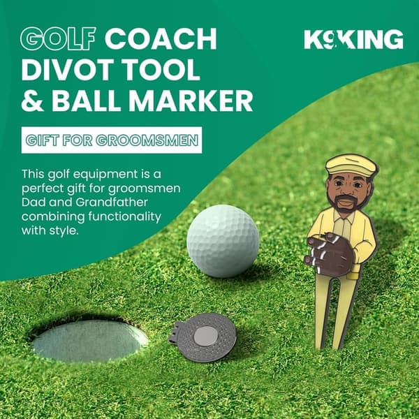 Groomsman Gift: Premium Golf Accessories Set with Hat Clip & Ball Marker