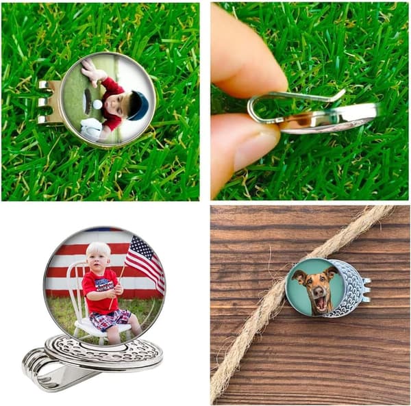 Personalized Golf Ball Marker & Magnetic Hat Clip Set for Him