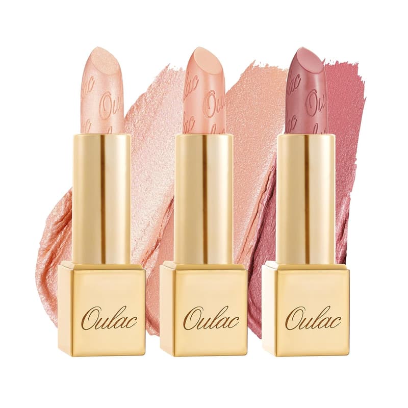 Vegan Lipstick Set - 3 High-Impact Moisturizing Shades for Women