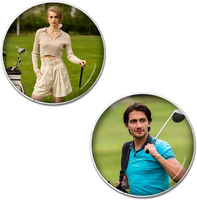 Personalized Golf Ball Markers & Hat Clip Set for Dad