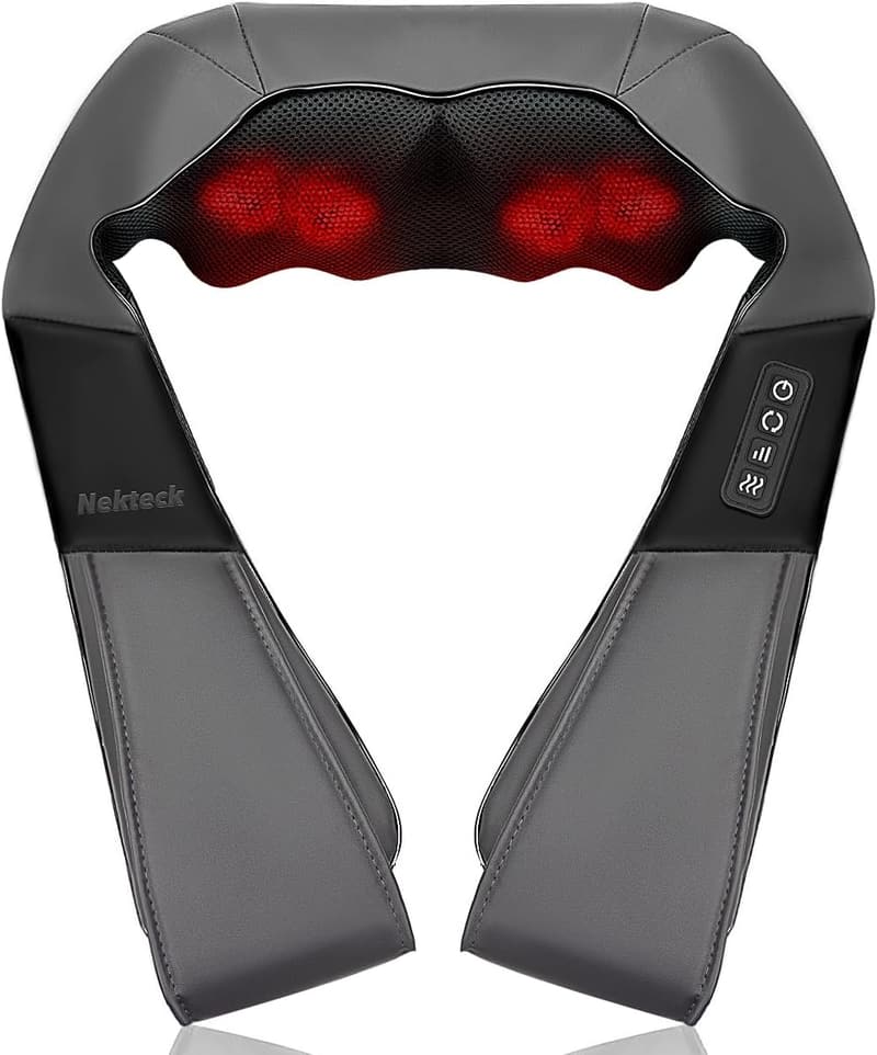 Electric Shiatsu Neck and Back Massager with Soothing Heat