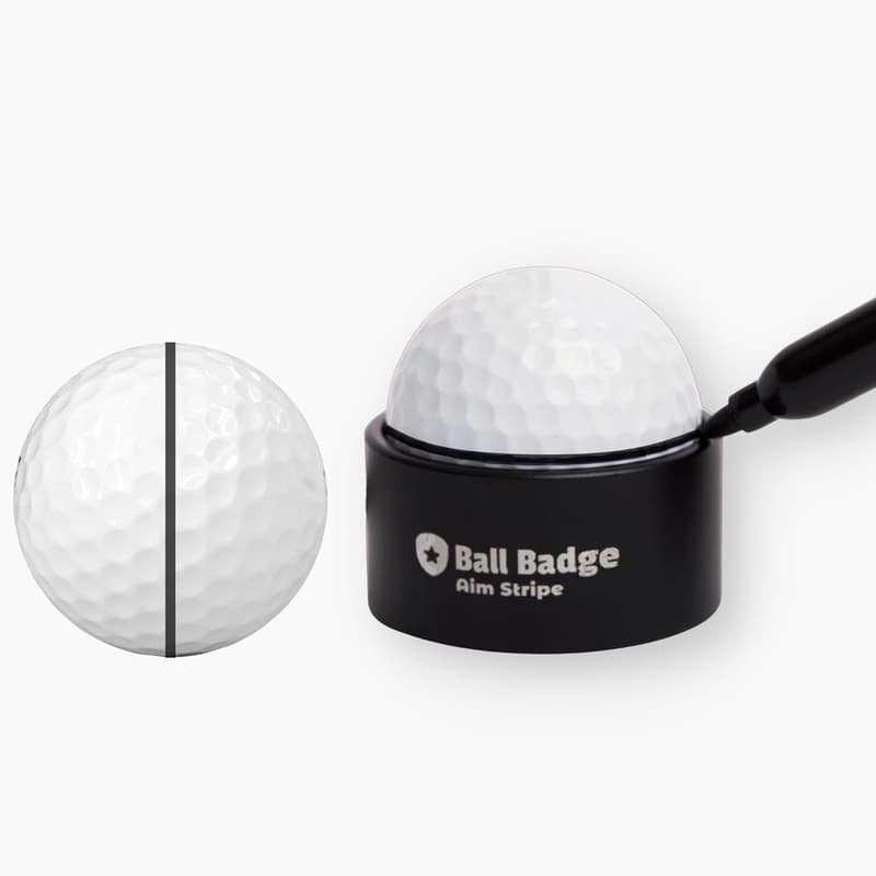 Golf Ball Line Marker Kit with Bag Attachment for Perfect Alignment
