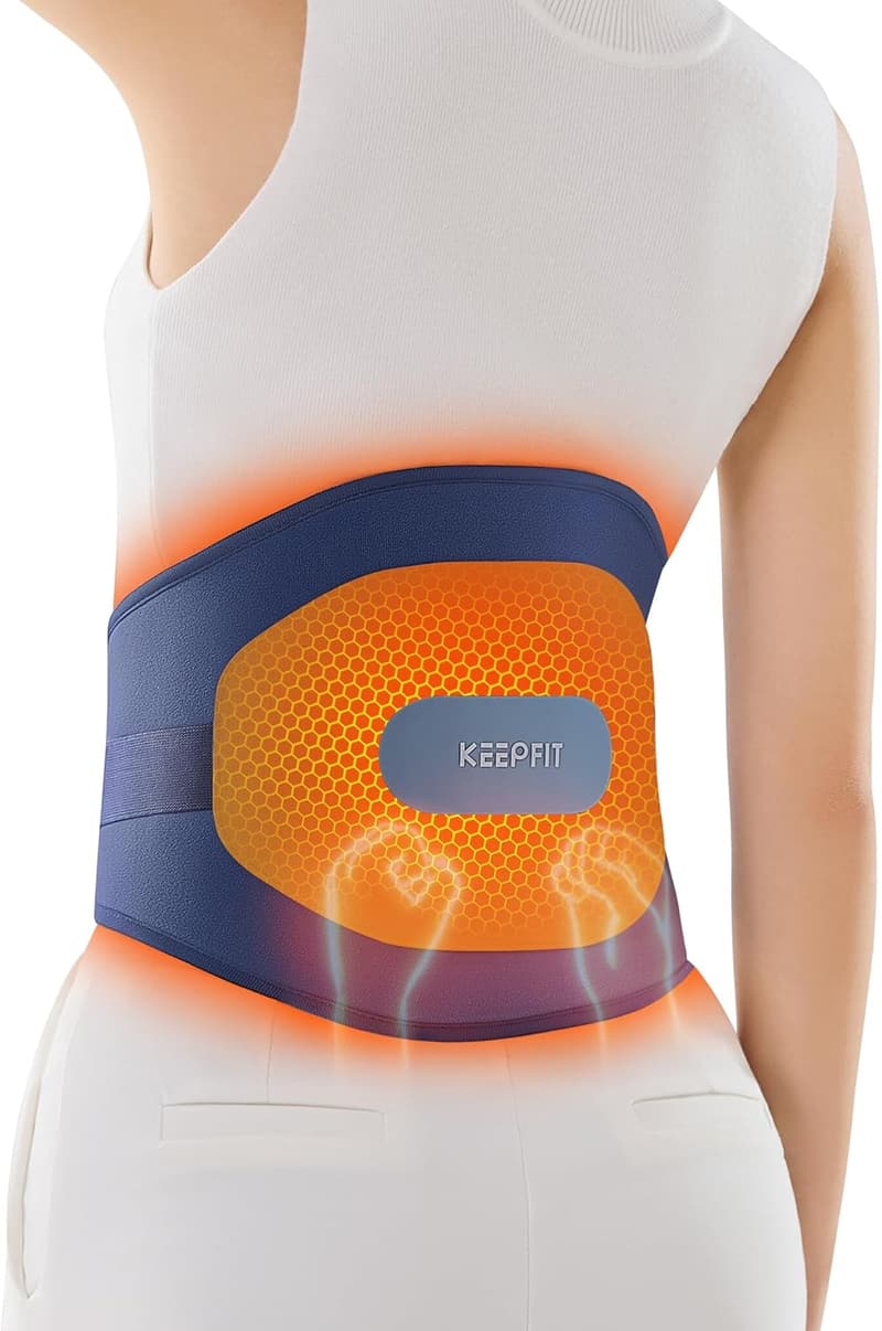 Cordless Heating Pad with Massager for Pain Relief