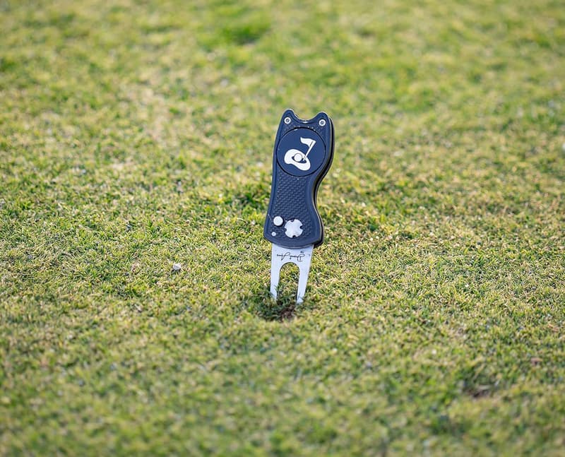 Golf Divot Repair Tool with Magnetic Marker & Clip for Men