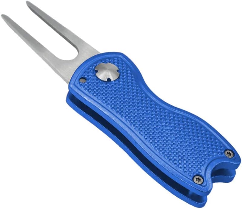 Portable Golf Divot Repair Tool with Magnetic Ball Marker