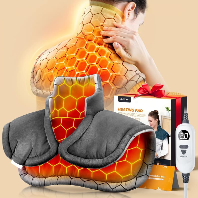 Heated Neck and Shoulder Wrap - Graphene-Infused Pain Relief