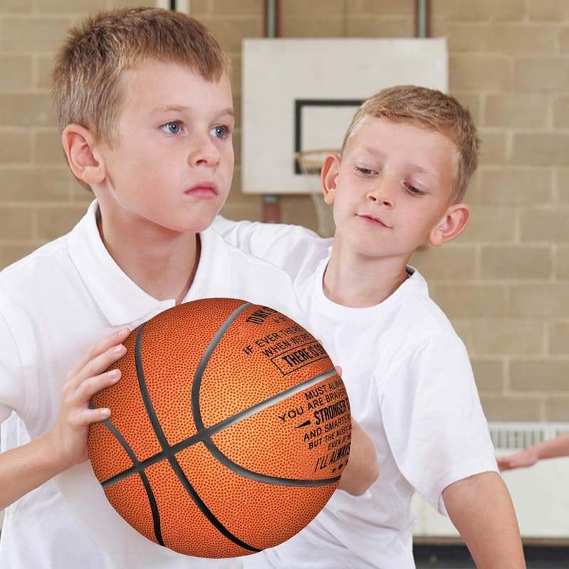 Personalized Leather Basketball for Son/Grandson - Graduation Gift