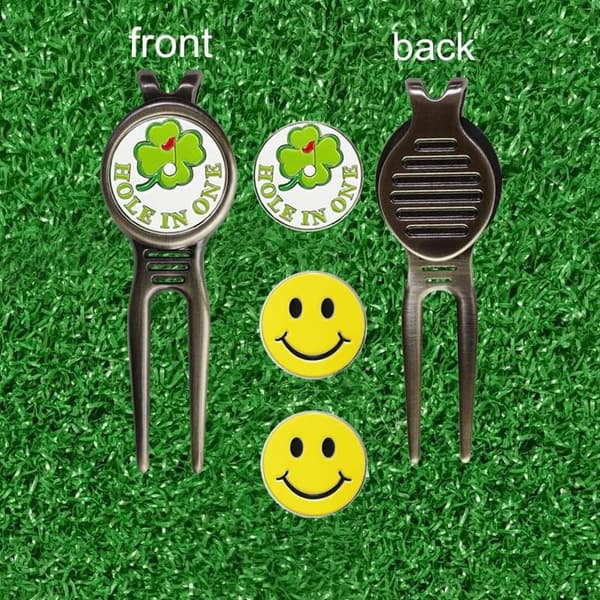 Multi-Functional Golf Divot Repair Tool with Ball Marker