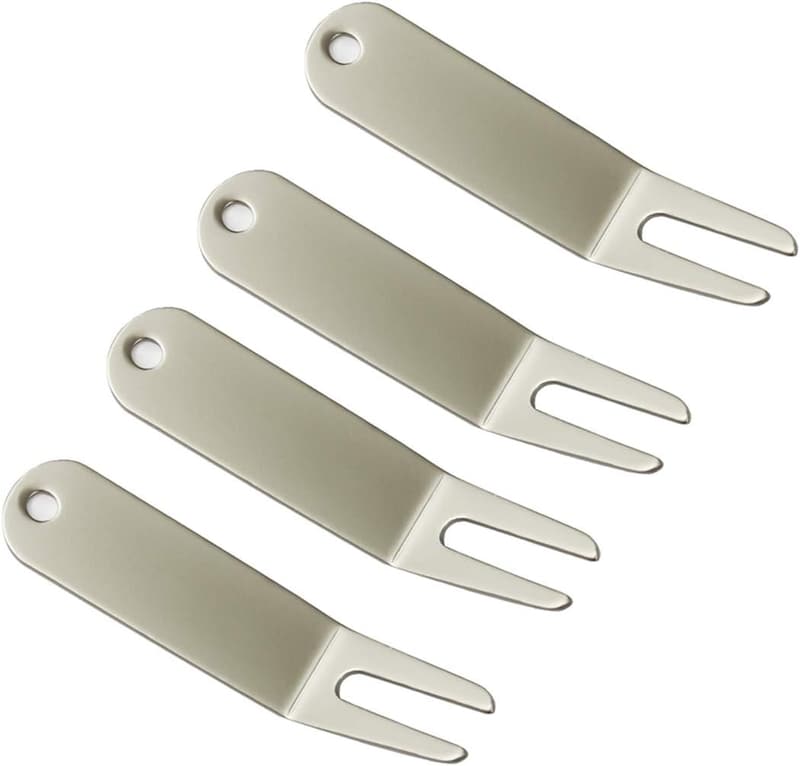 Golf Divot Repair Tool - 4 Pack Metal Bending Set