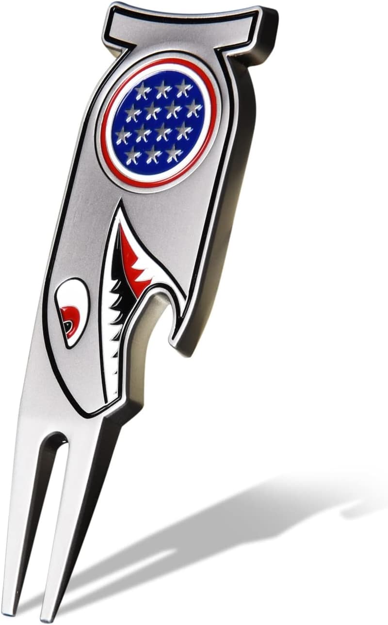 Golf Divot Repair Tool 4-in-1 with Opener & Ball Marker