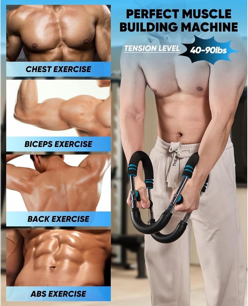 Adjustable 40-100lb Twister Arm Trainer for Portable Workouts