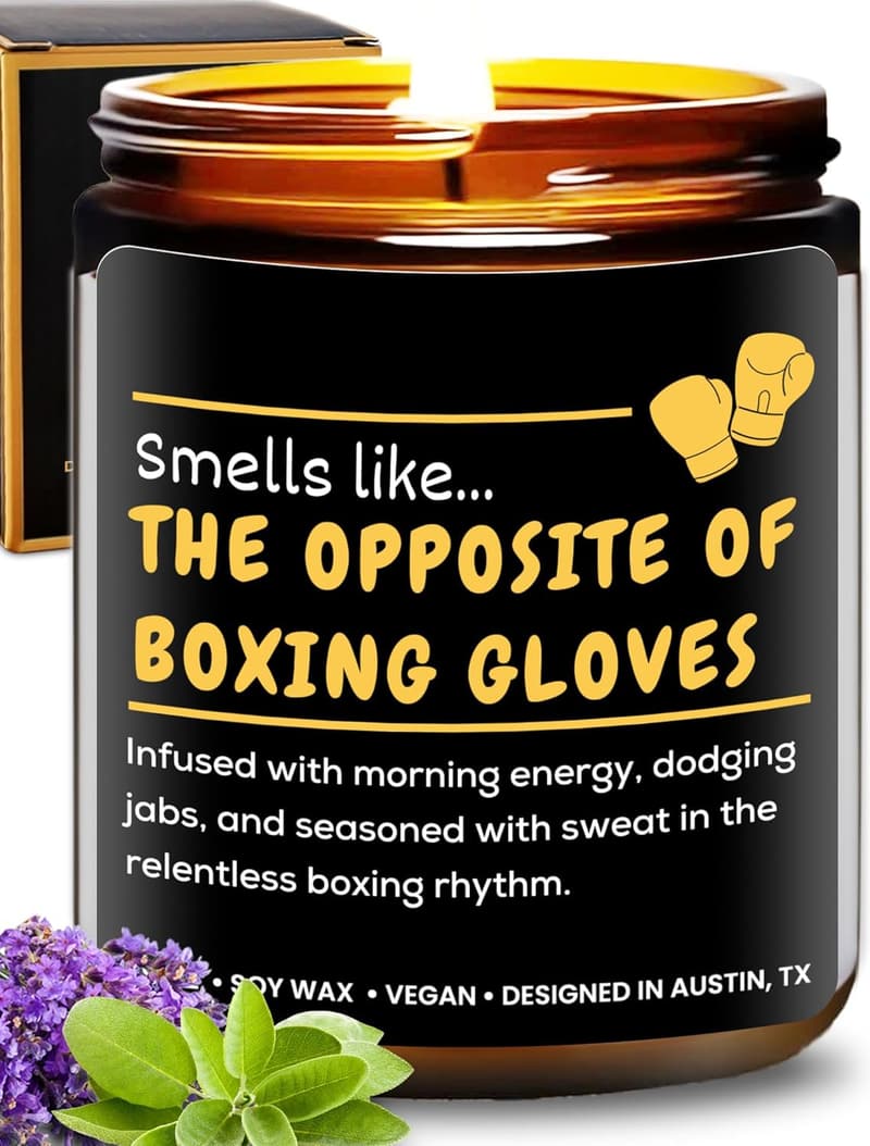 Boxing Candle Gift for Men & Women - Perfect for Boxing Lovers