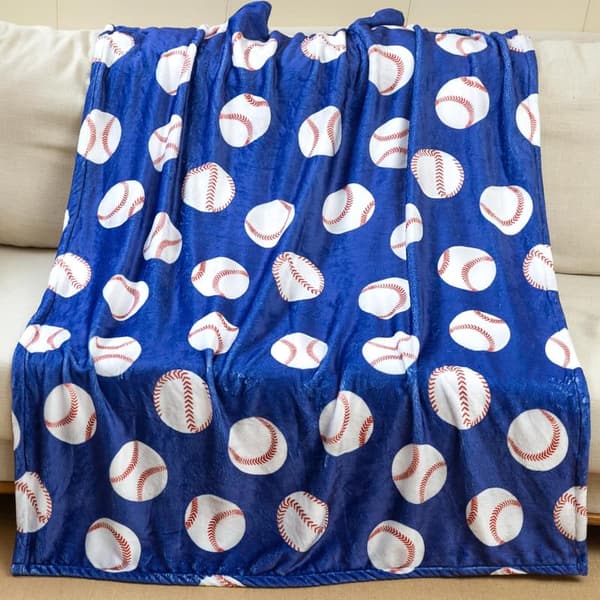 Baseball Blanket for Boys and Adults - Soft Flannel Throw (60