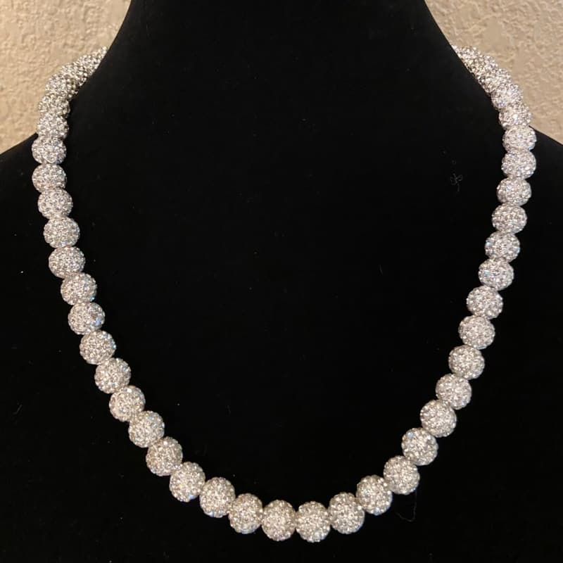 Baseball Necklace for Men & Women - Unisex Rhinestone Gift