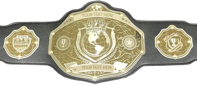 Custom Championship Belt with Banner - Fast 2-Day Production