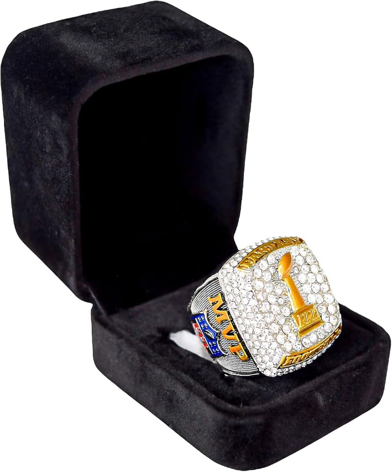 Fantasy Football Championship Ring with Display Box