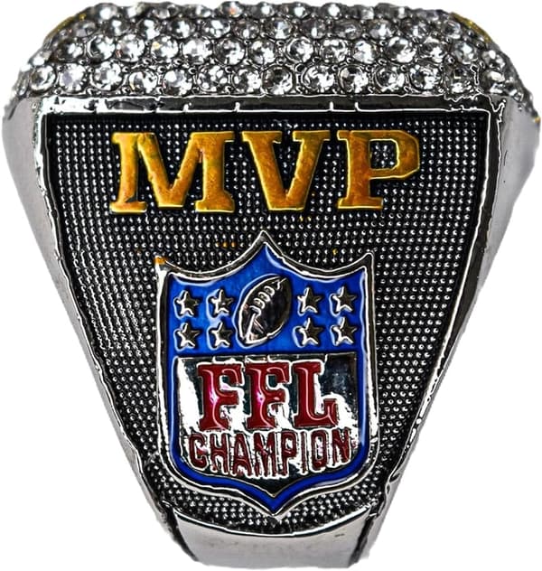 Fantasy Football Championship Ring with Display Box