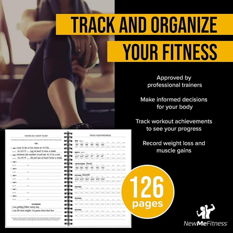 Fitness Journal for Weight Loss & Muscle Gain Tracking