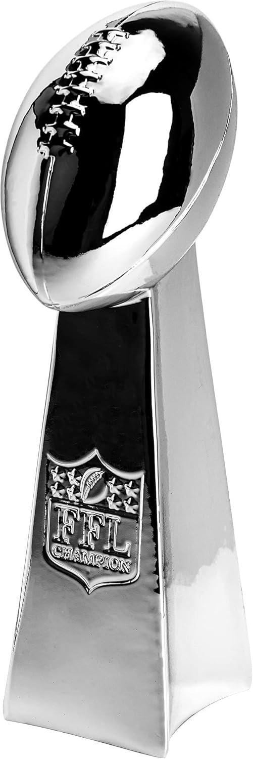 Fantasy Football Trophy - Chrome Replica First Place Award