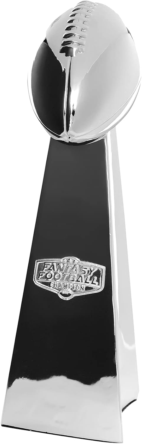 Fantasy Football Trophy - 14-Inch Chrome Replica for Champions