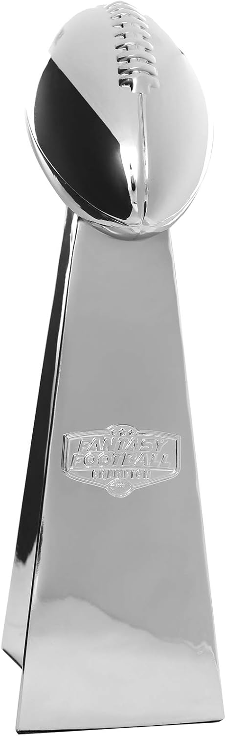 Fantasy Football Trophy - 14-Inch Chrome Replica for Champions
