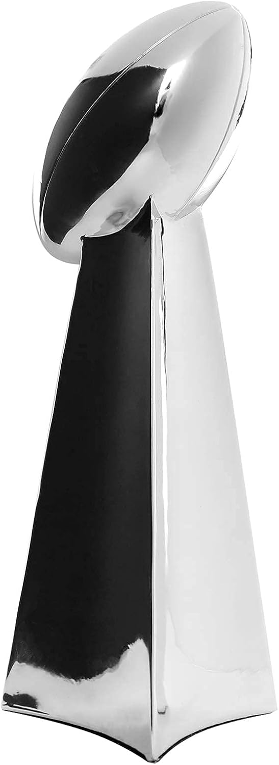 Fantasy Football Trophy - 14-Inch Chrome Replica for Champions